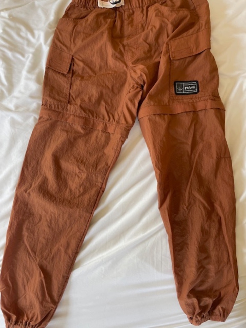 Prana, brown, women's, XS, zip off pants